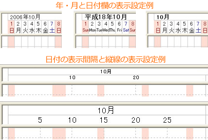 工程日数をマウスで変更（画像）